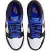 Nike Dunk Abrasion Resistant Low top Kids' Skateboarding Shoes Black/White/Blue Kids' HF0971-100