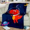 HD Cute Dino Cartoon 3D Dinosaur Space Children Blanket,soft Throw Blanket for Home Bedroom Bed Sofa Picnic Office Cover Blanket