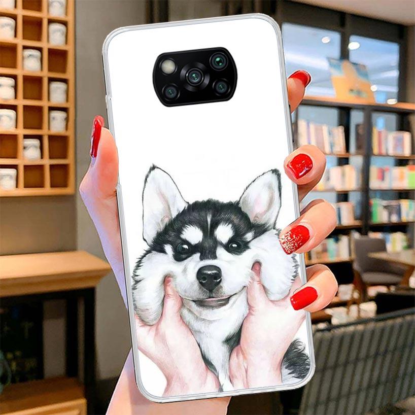 Siberian Husky Dog Cover Phone Case For Xiaomi Poco F7 Ultra X7 X6 X5 Pro M7 Redmi 15C 15 13C 13 12C 12 10C 10 9A 9C 9T 9 Shell