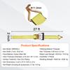 SucceBuy Ratchet Tie Down Straps (4PK) 10000 lb Break Strength Double J Hook for Moving Securing Cargo Appliances Lawn Equipment