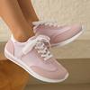 Fashion Ladies Large Size Fashionable Contrast Color Leather Surface Sports Shoes Spring Autumn Season Unisex Slip-On Casual Sneakers