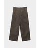 YOUTH Double Trimming Wide Pants - Brown Check