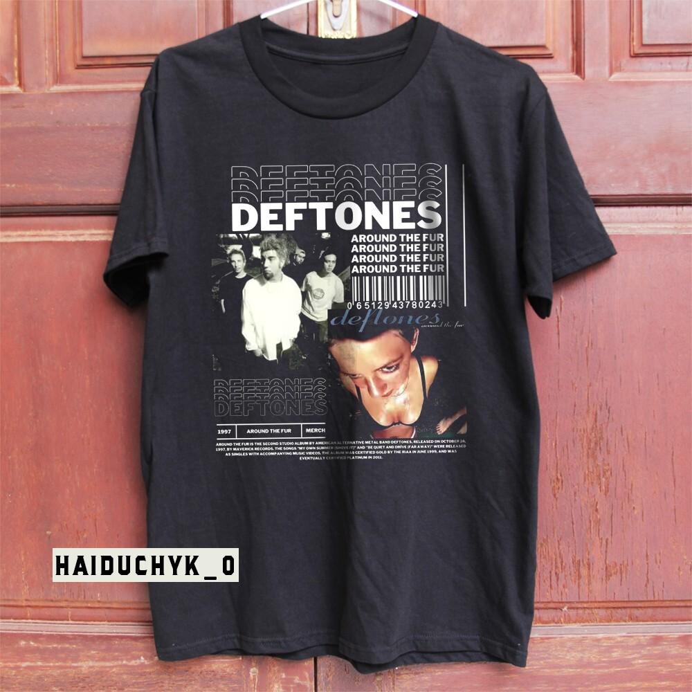 Deftones Футболка унисекс Around the Fur Черная Размер S-5XL Унисекс Футболка M