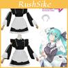 Hatsune Miku Maid Costume Sweet And Charming Black And White Dress For Cosplay Anime Fans