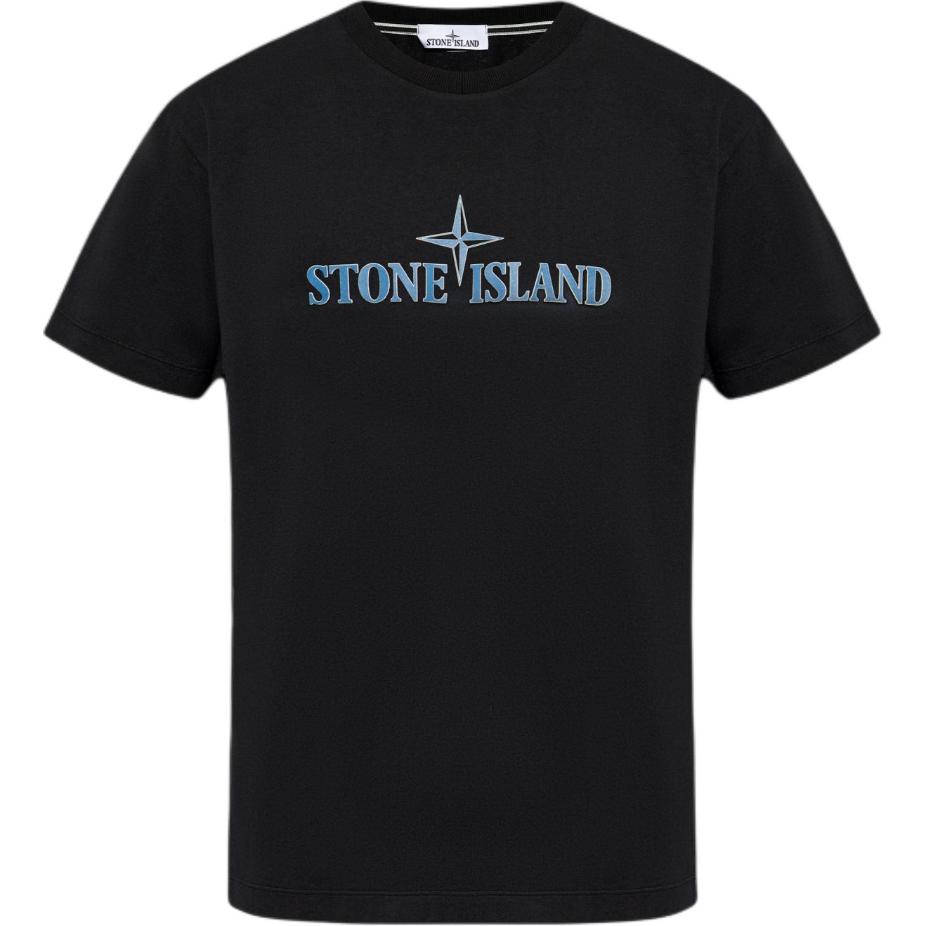 

Stone Island FW24 Letter Logo Minimalist Comfortable Short Sleeve T-Shirt Men Tops Black 81152NS80-0-V0029 L