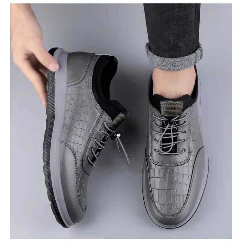 Shoes Men's Shoes Versatile Daddy Shoes Non-slip and wear-resistant leather surface Casual sports men's shoes Running shoes Student shoes