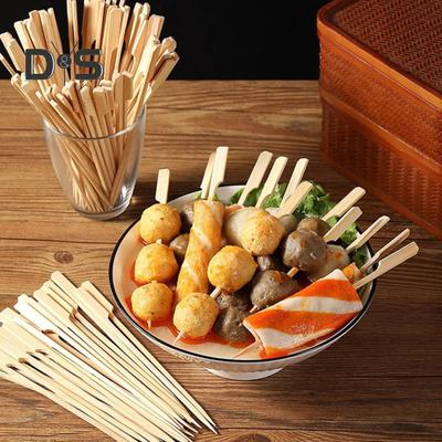 100 stuks houten spiesjes 6 inch stevige cocktailprikkers voor hapjes platte peddel voedselstokjes voor feest BBQ fruit kaas charcuterieplanken accessoires