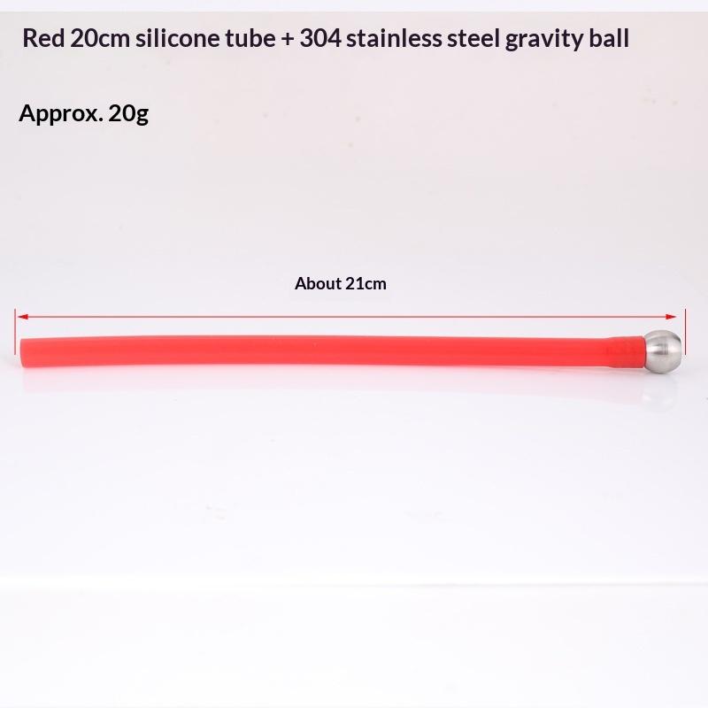 Non-toxic Silicone Foam Lance Suction Tube with Stainless Steel Weight Ball Siphon Hose for Safe Car Washing