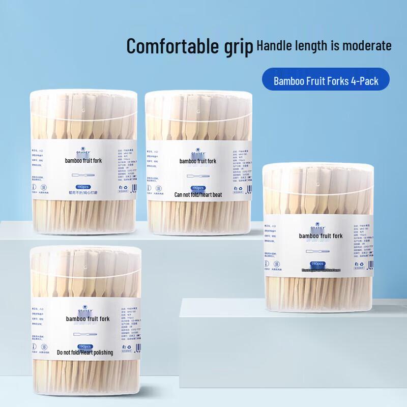 GRAREY Bamboo Fruit & Dessert Forks