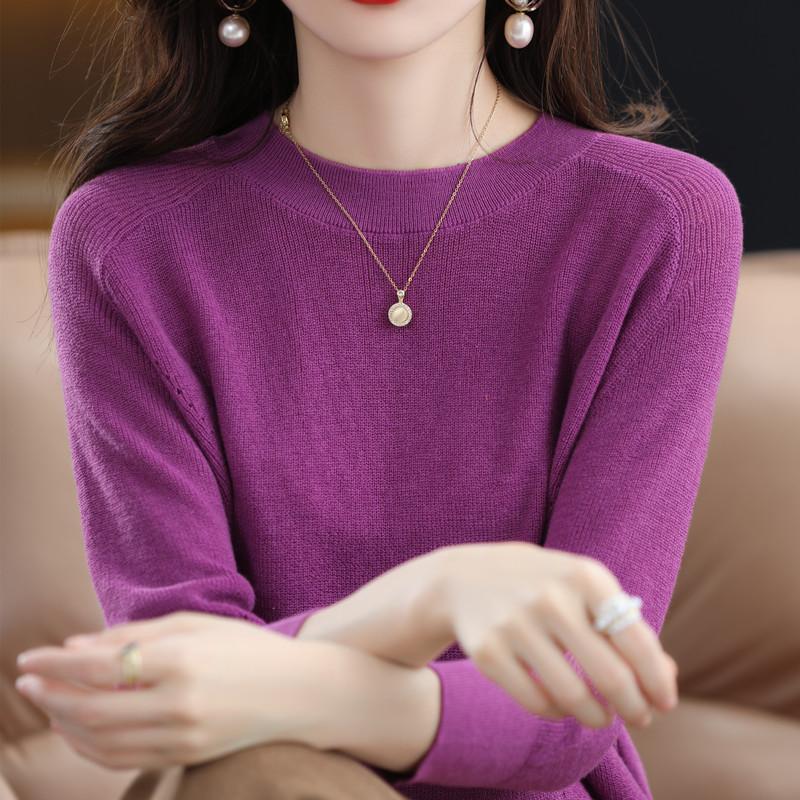 Damen Wollpullover Qinghe Kaschmir 50% Seide 50% Wolle Frühling und Sommer Wolle Kurzarm ärmellose Weste weich und bequem