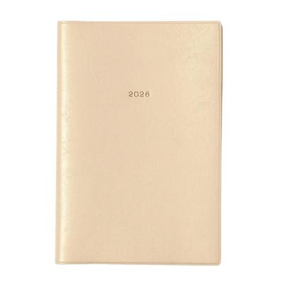 Exclusive To Official 2026 December Weekly Vertical B6 Modified Nuance Champagne EDiT Stores Planner/Schedule Book, 2025, Layout, Size, Color Gold,