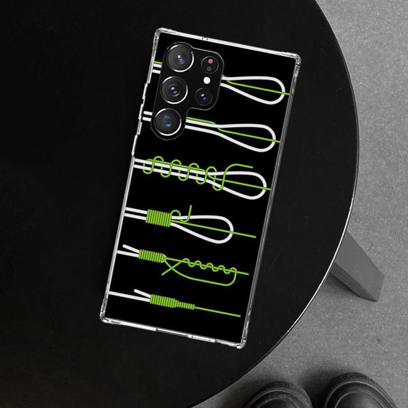 Carp Fish Fishing Rod Hook Phone Case Cover for Samsung Galaxy S26 S25 Edge S24 S23 Ultra S22 Plus S21 FE S20 + Art Customized F