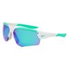 Green Mirror Sport Men S SunglaSSeS Nike Cloak Duo Ev24036 907 71
