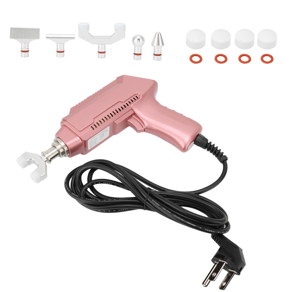 Electric Spine Massager Strength Adjustable Chiropractic Adjustment Corrector Gun (Rose Gold)US
