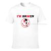 Confused Smile Im Broken Invisible Illness Im Ok Broken Tshirt S5xl 100 Cotton Unisex T Shirt Unisexs Tee