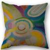 Color CD Pattern Pillowcase Wedding Decorative Linen Pillow Case For Home Pillow Cover 45X45(One Sides)