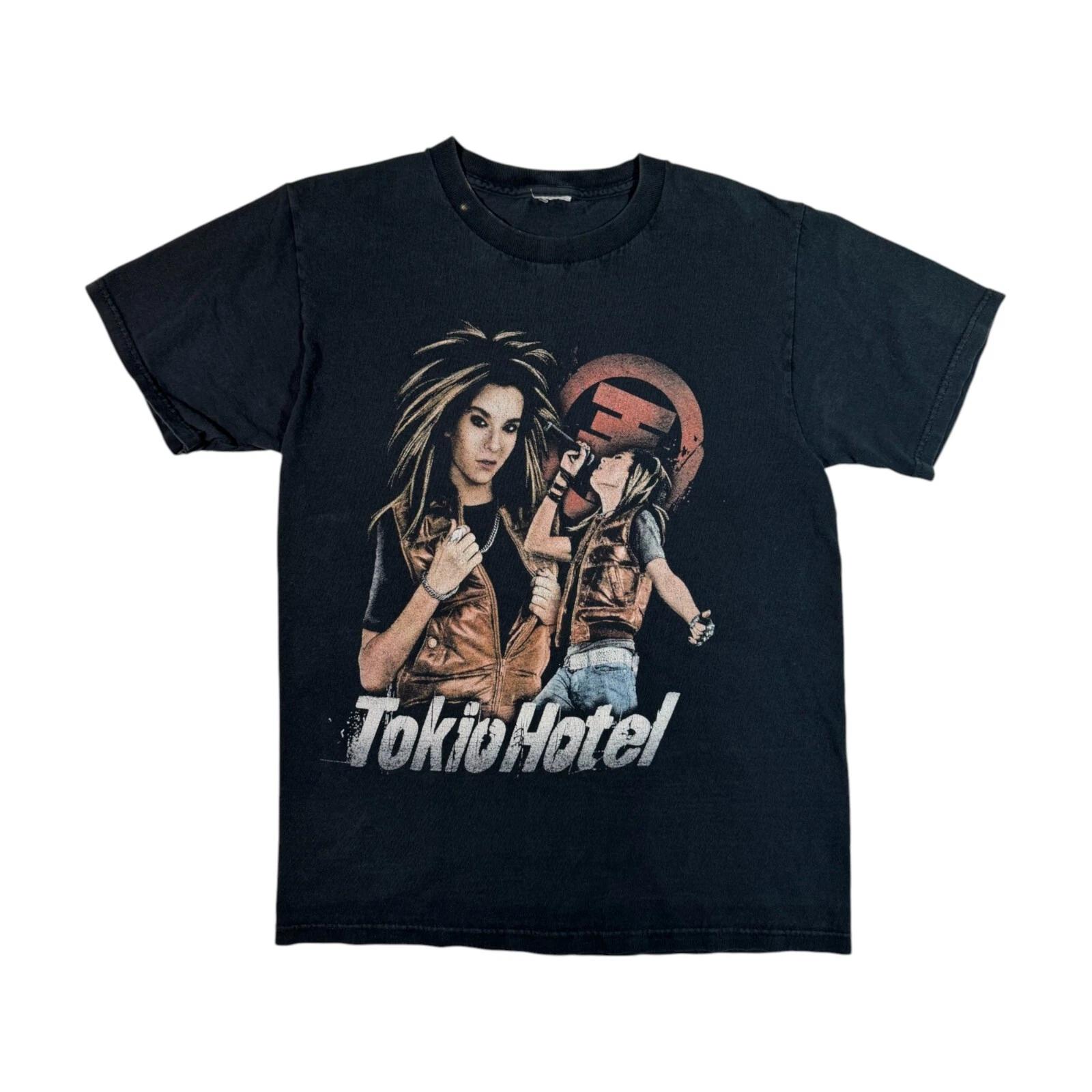 Vintage 00s Tokio Hotel T-shirt Y2k Kaulitz Emo Alternative Pop Rock Band Tee S 4XL