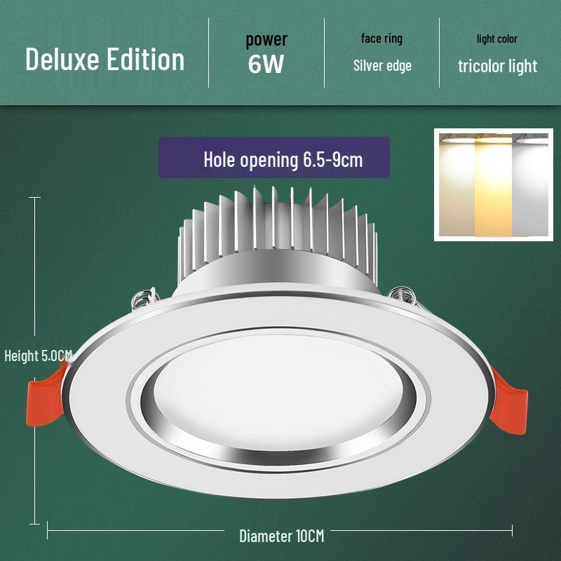 5W LED Recessed Ceiling Spotlight for Living Room - 7.5cm Opening