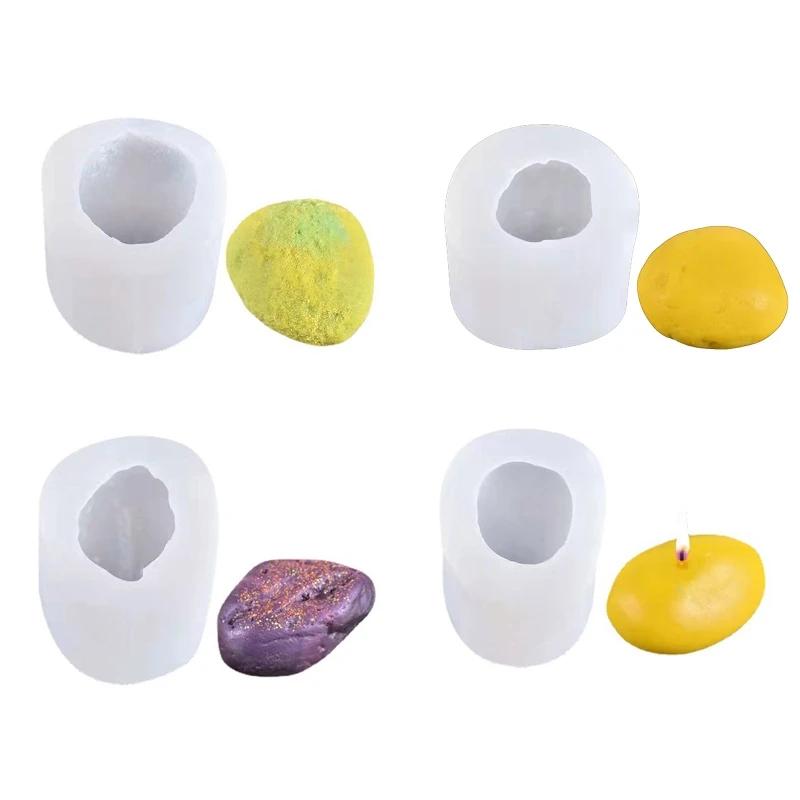 2Pcs New 3D Irregular Stone Silicone Candle Mold Special Scented Candle Mold Wax Melt Molds for Candle Making Crystal Resin
