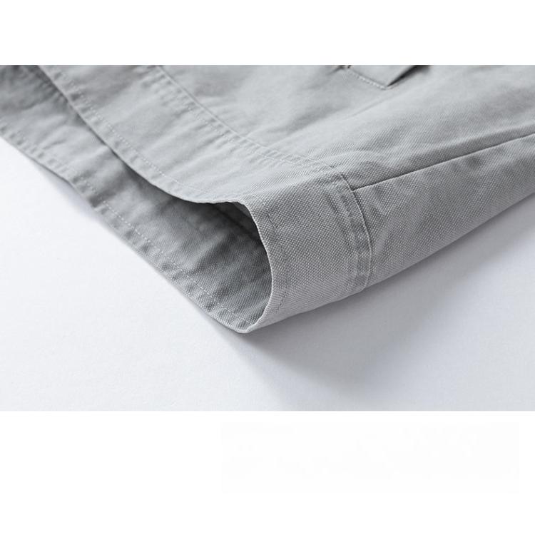 Minimalist Vintage Jacket Men's Spring and Fall Lapel Casual Cotton Workwear Washed and Done Old Jacket Loose Top Breathable Work Casual Jacket