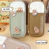 Durable Capybara Stationery Bag Large Capacity Cartoon Pencil Pouch ins Capybara Pen Bag  Students
