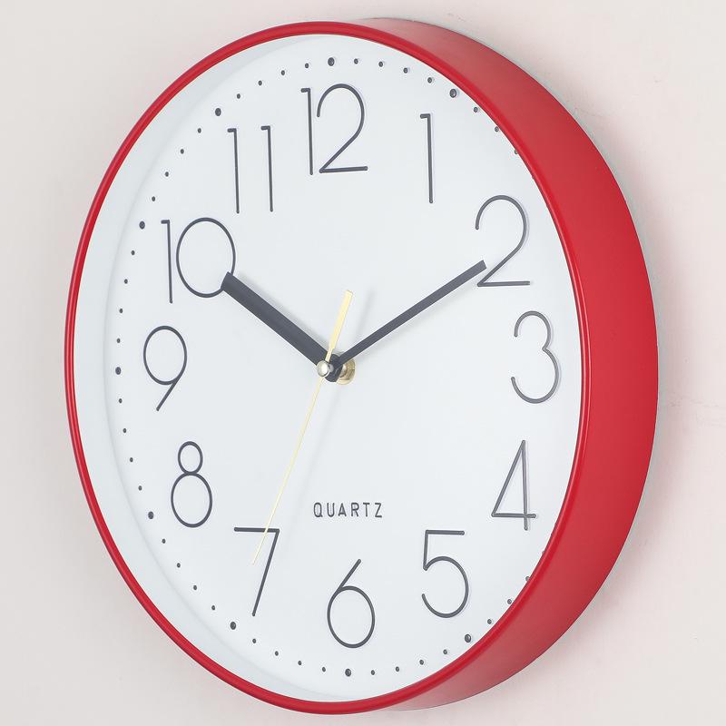 12" Silent Quartz Wall Clock for Living Room