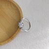 1 Carat Moissanite Classic Six-Claw S925 Silver Ring for Women