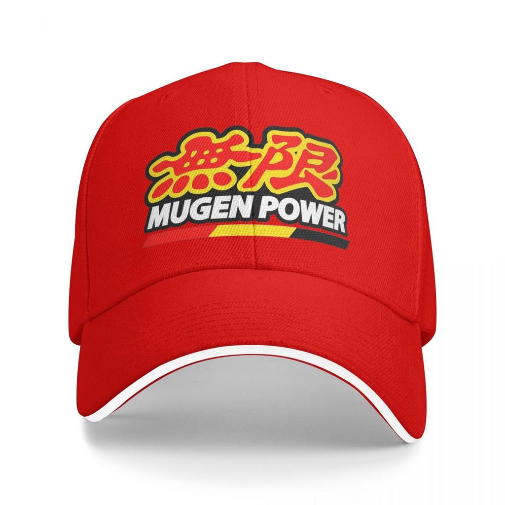 Unisex Baseball Hats Mugen Power Racing Logo Outdoor Streetwear Summer Sports Baseball Caps Hip Hop Cap Casquette Hats