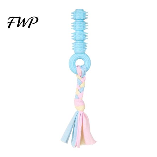 Braided Cotton Rope Dog Toys Spiky Chew Toy with Rope, Pet Molar Stick Toy, Interactive Small Medium for Dogs Teeth Cleaning Stress Relief Training