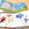 Feileniao Portable Mini Cloth Watercolor Sketchbook - 300g Palm-Sized Handmade Fountain Pen-Friendly Light Color Painting Book