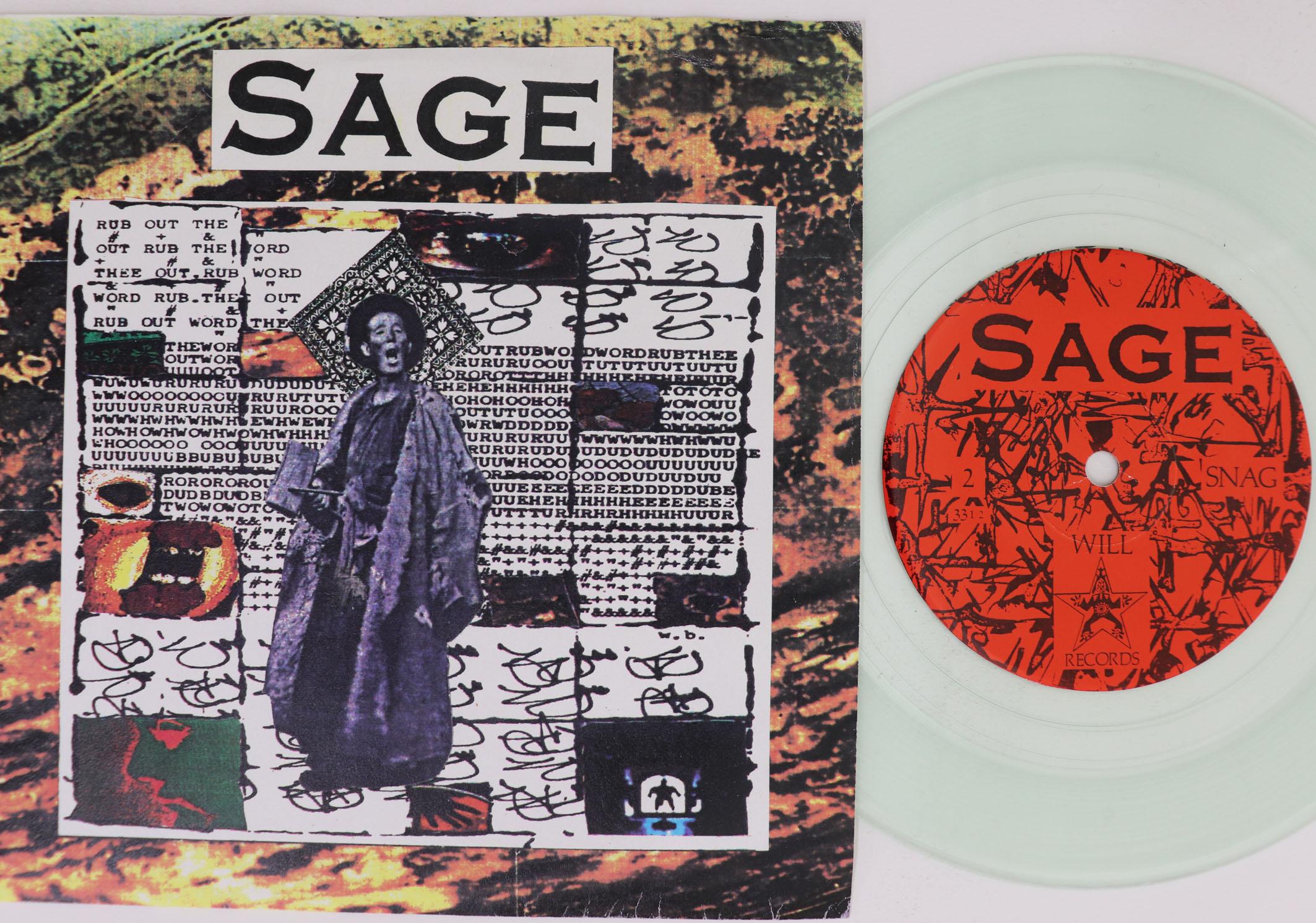 

7inch Record SAGE - Snow / Snag SAGE01 WILL 1991 US Rock Used