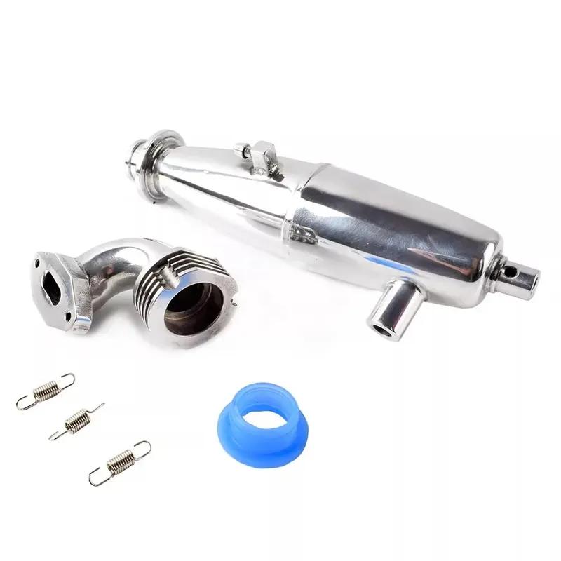 1 Set Thicken Exhaust Pipe HSP 94122/94166/94106/BQ001 Baja Engine Parts Upgrade For 1/10 Scale Models Nitro RC Car