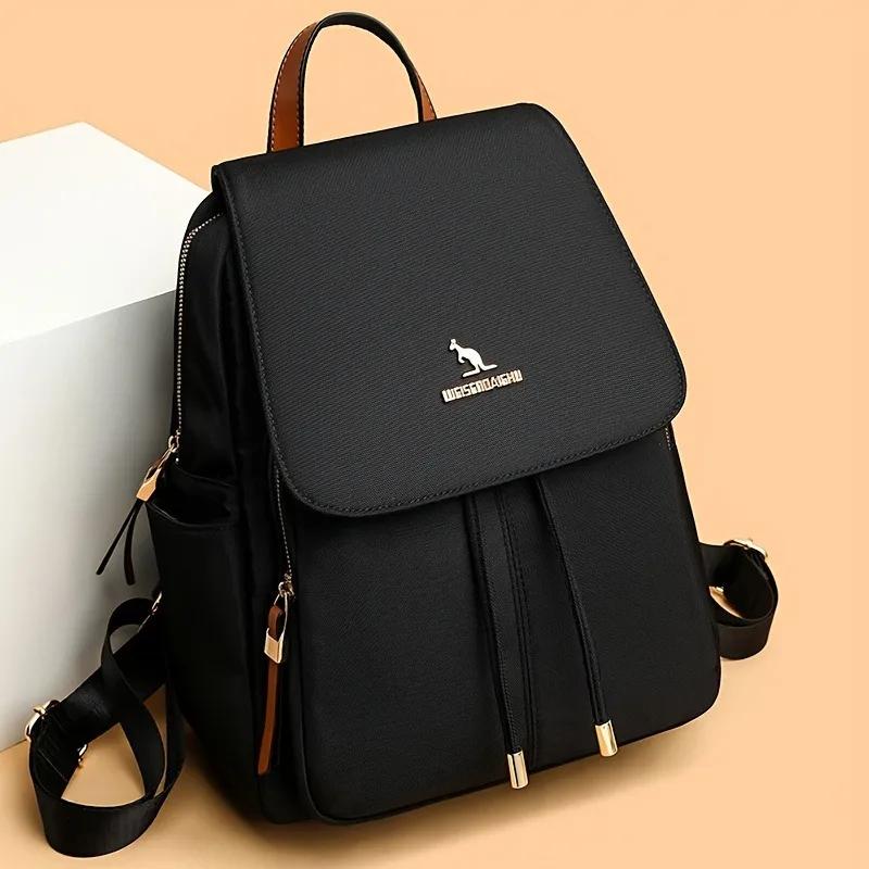 Versatile and Fashion Backpack, Korean Version Large Capacity Women's Backpack, Zipper Closure, Suitable for Travel Commuting