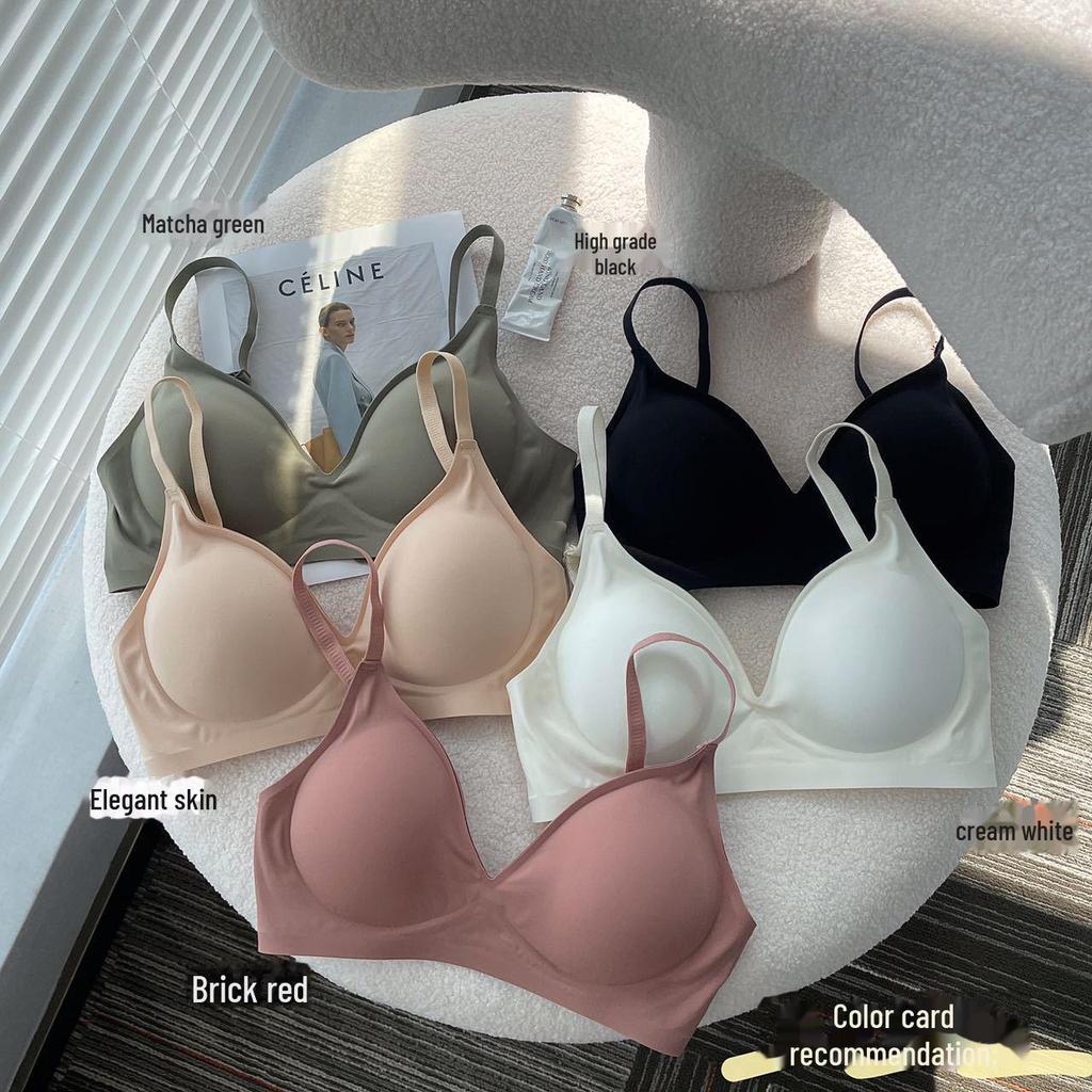 Seamless Padded Bra for Women with Small Busts - Wire-Free with Waist Slimming Design