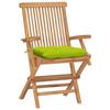 VidaXL Lot de 4 Chaises de Jardin avec Coussins, Sièges de Terrasse, Chaises de Salle à Manger, Meubles de Patio Extérieur, 3065643