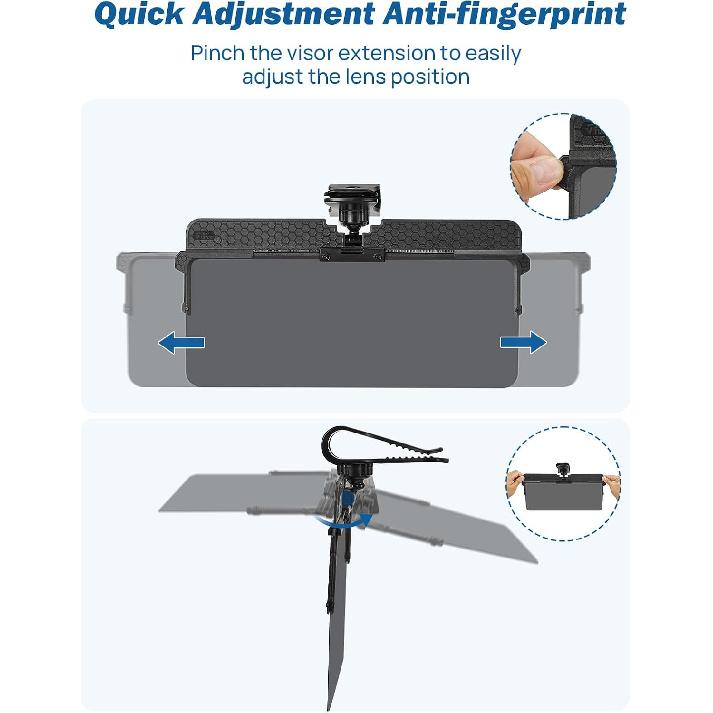 JOYTUTUS Polarized Sun Visor Extender For Car, Upgraded Adjustable Car Sun Visor Extension Sun Blocker UV400, Anti-Glare Stray Light UV Rays