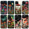 Colorful Mushroom Phone Case For iPhone 17 Air 16 15 Pro Max 14 Plus 13 Mini 12 11 Cover 7 8 SE Silicone Shell Print Fundas 17 A