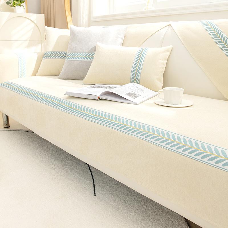 Frisches Chenille-Sofakissen, vier Jahreszeiten, universeller, rutschfester Sofabezug, komplett verpackt, einfacher Kissenbezug, Handtuch