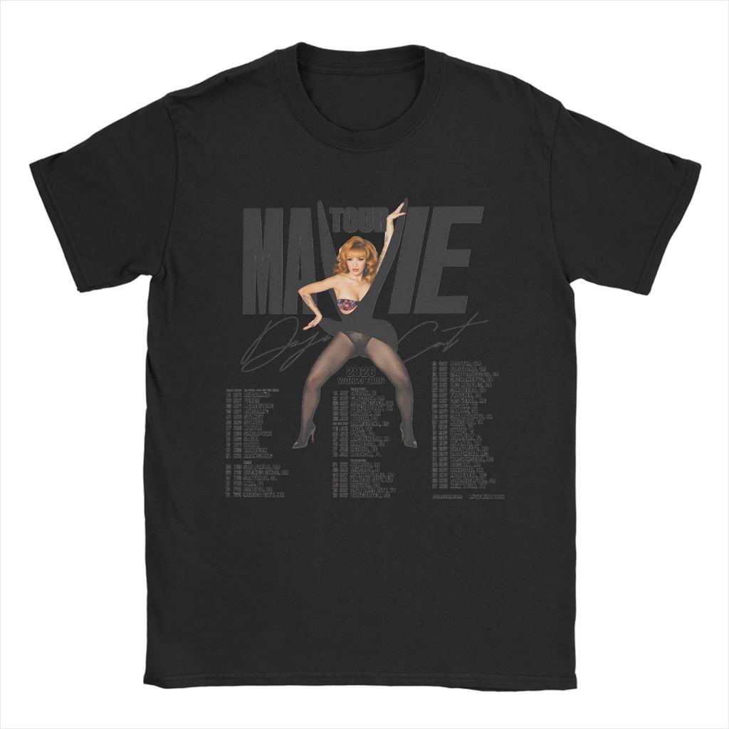 Novelty Doja Cat Tour Ma Vie TShirts Unisex Round Neck Cotton T Shirts Short Sleeve Tee Shirt Gift Clothes