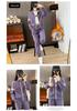 Winter Women's Fleece-Lined Slim Fit Cardigan & Joggers Fitness Set