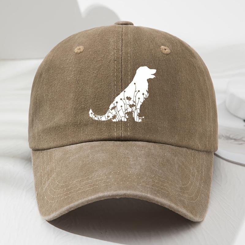 Retro Dog Baseball Cap Adjustable Outdoor Casual Hat