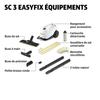 KARCHER SC 3 Upright EasyFix Steam Mop - 1600W - Rapid Heating 30s - Cleans 60 M² Eliminates Up To 99.99% of Viruses
