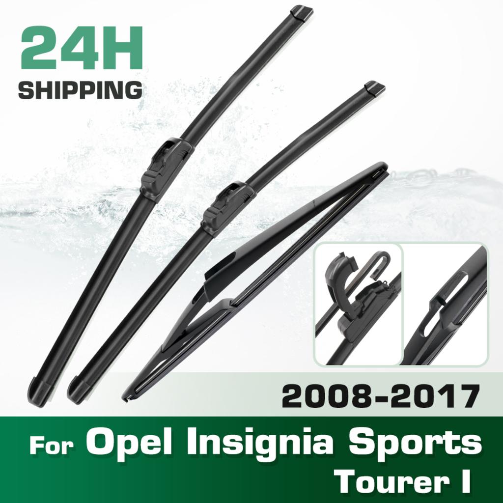 For Opel Insignia Sports Tourer I 2008-2017 2009 Wiper Front&Rear Wiper Blades Windshield Windscreen Window Brushes 24"+18"+12