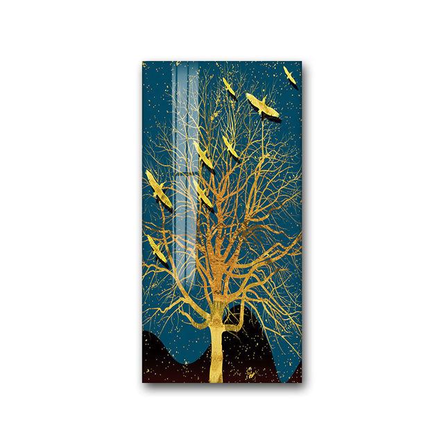 Nordic Leinwand Malerei Abstrakte Wohnzimmer Goldene Kunst Wand Bilder Drucken Schlafzimmer Esszimmer Home Decor Ungerahmt Poster Kunst