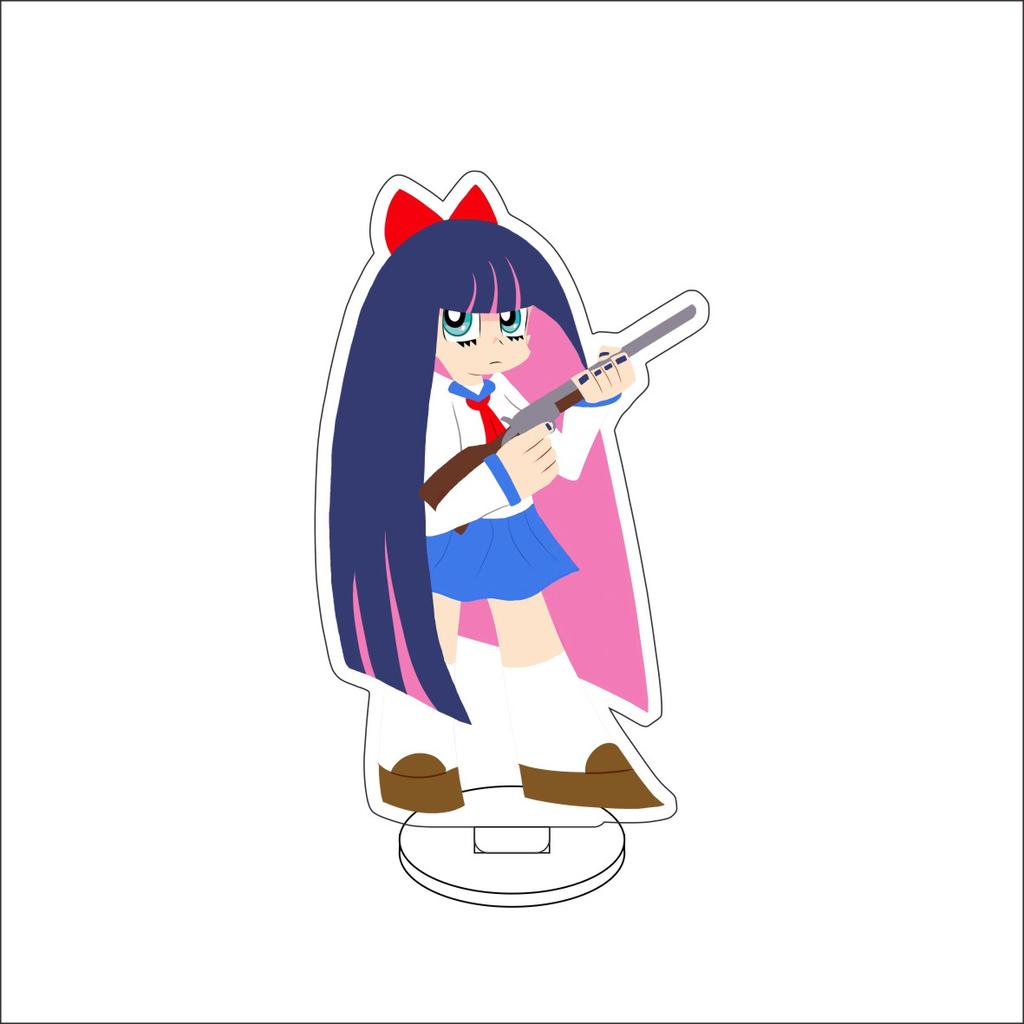 10CM Anime Panty Strumpf mit Strumpfhalterschleife Figur Ständer Modell Strumpf Anarchie/Knapp/ Niedlich Schreibtisch Dekoration Stehendes Schild Geschenke