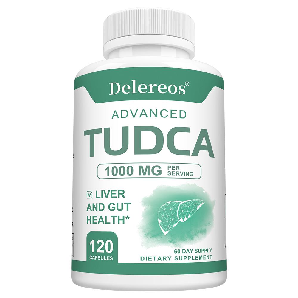 Tudca (Acido Tauroursodeossicolico) Integratore Alimentare da 1000 Mg, 120 Capsule per Flacone