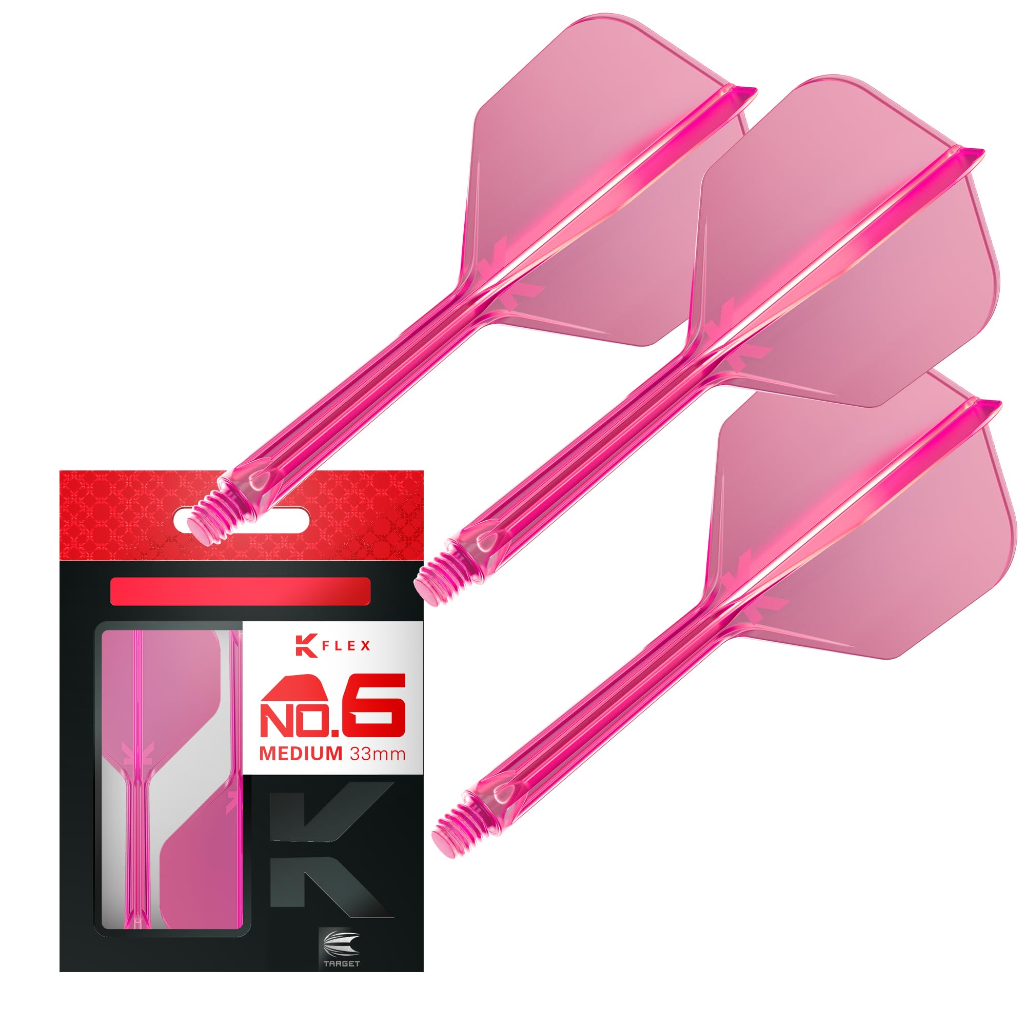 TARGET K-FLEX FLIGHT NEON SHAPE/NO6 pink 33mm
