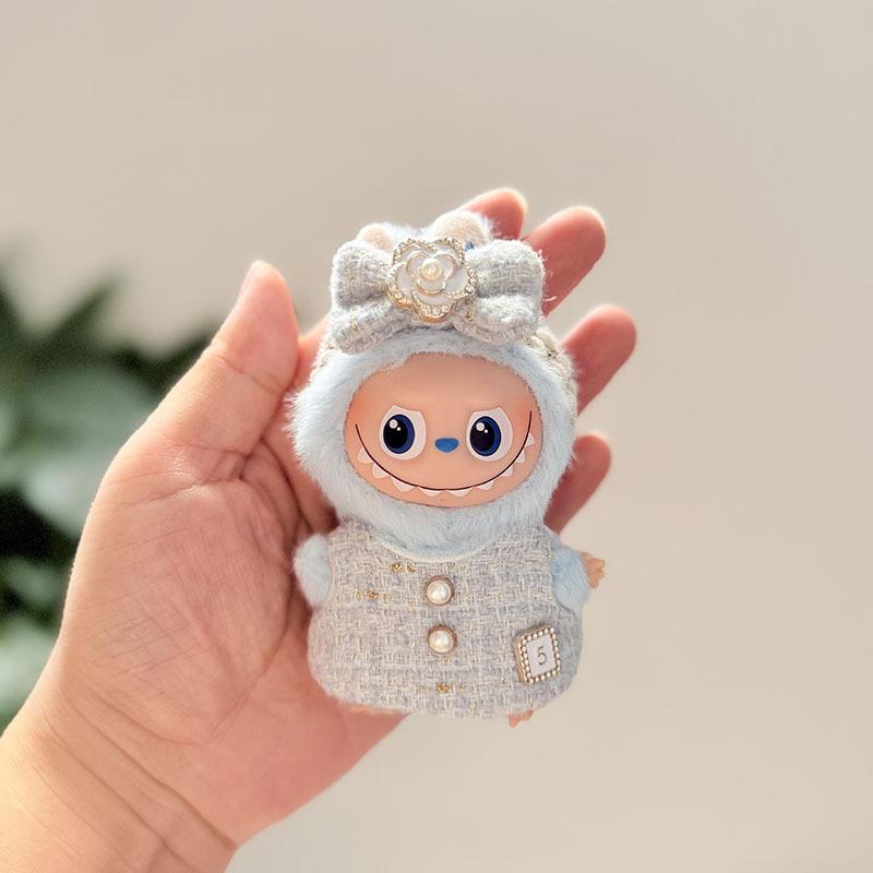 Mini Version 4.0 Vinyl Face Plush Blind Box Doll Clothes Christmas Set Small Nose Gaga Heart Bottom Password