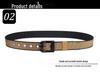 Men's Nylon Canvas Belt with Rotating Alloy Pin Buckle - Durable, Versatile Outdoor Tactical Belt