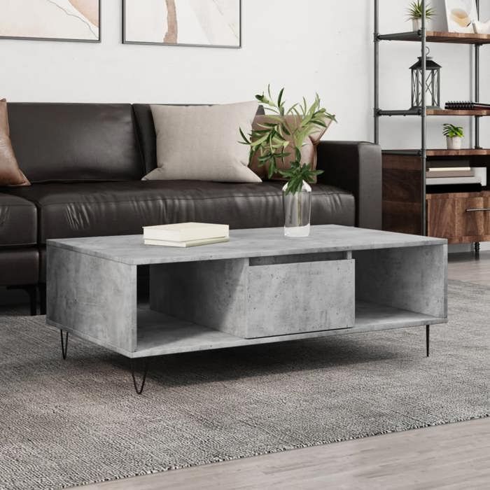 VidaXL Coffee Table Concrete Grey 104x60x35 Cm Engineered Wood 827088